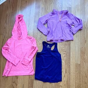 Primary Girl's Activewear Athleisure Hoodie, Pullover, and tank bundle - 4-5